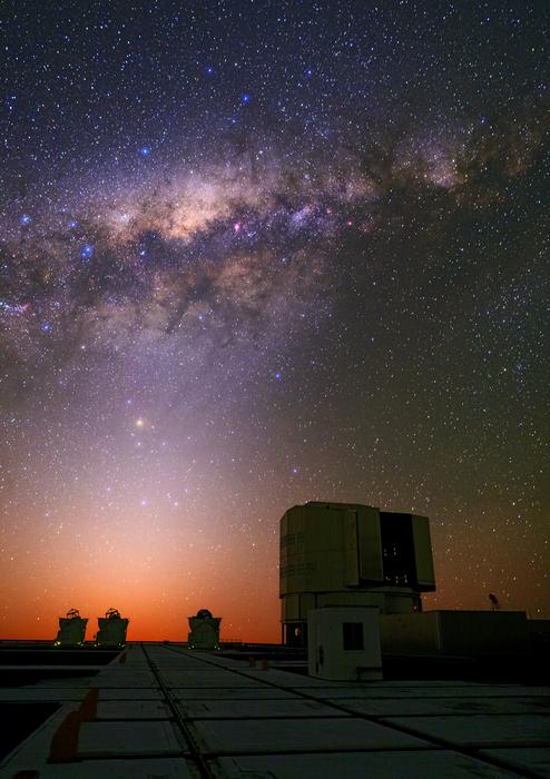 Zodiacal light over the Very Large Large Telescope Interferometer