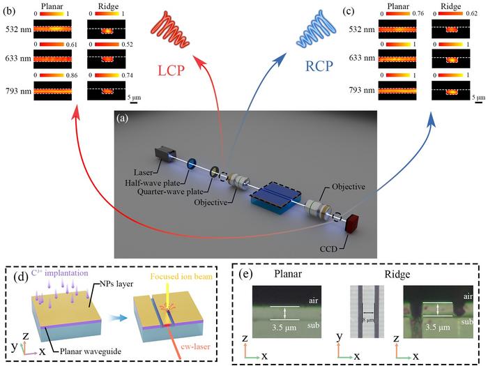 Chiral waveguide based on embedded nanostructures