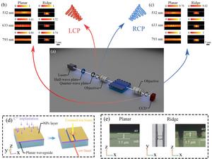 Chiral waveguide based on embedded nanostructures