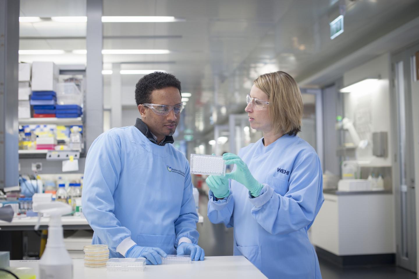 Alyssa Barry and Sofonias Tessema -- Lab Photo 1