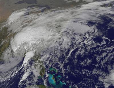 GOES-12 Image of Ida's Landfall