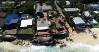 Aerial view of erosion