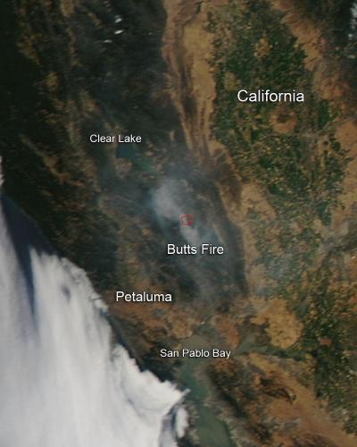 Butts Fire in California July 7 Update