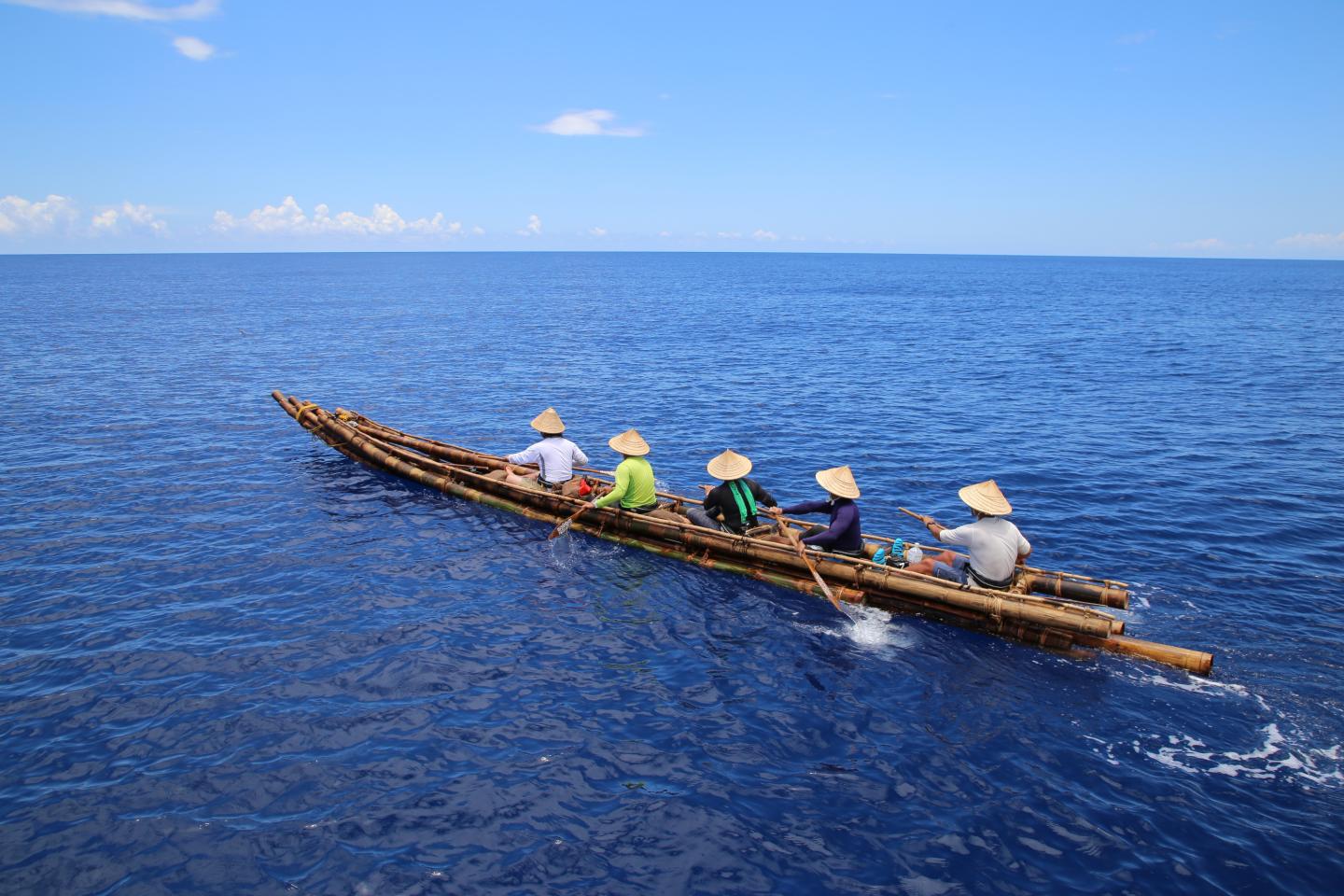 Bamboo raft