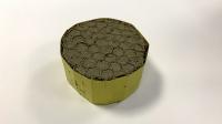 Lightweight aerogel suspended in honeycomb structure