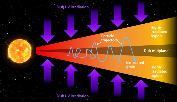 Jovian Moons Irradiated Disk