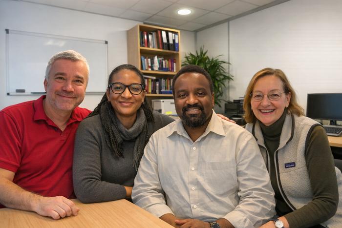 The working group, from left to right: Bjørn Blomberg, Sabrina Moyo, Amani Thomas Mori, Nina Langeland