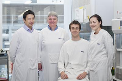 Jason Tye-Din, Cathy Pizzey, Adam Girardin and Melinda Hardy, Walter and Eliza Hall Institute