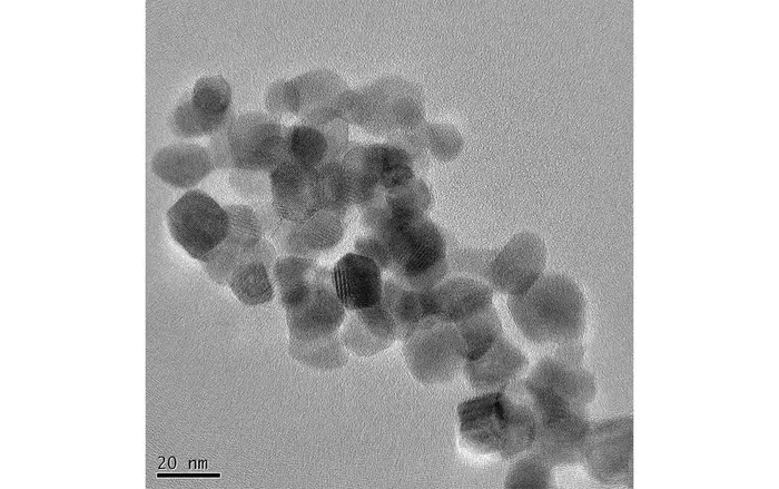 TEM image of the synthesized tetragonal ZrO₂