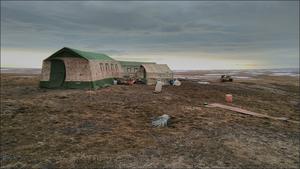 Expedition camp. Taymir, Great Arctic State Nature Reserve, area of Knipovich bay. 2018.
