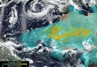 Suomi NPP images from June 13-18 showing dust plume over Atlantic