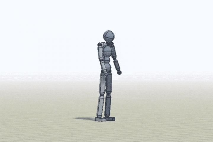 Simulated Dackflip