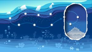 Magnetic nanoparticles capture microplastics from water