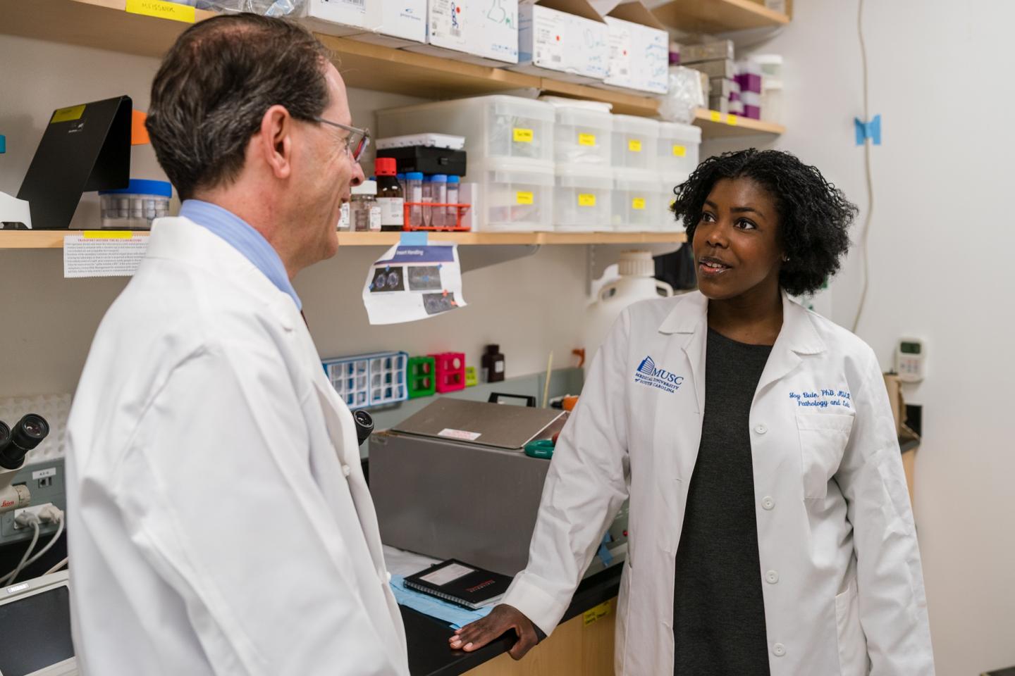 Dr. Jim Oates and Dr. Joy Buie of the Medical University of South Carolina