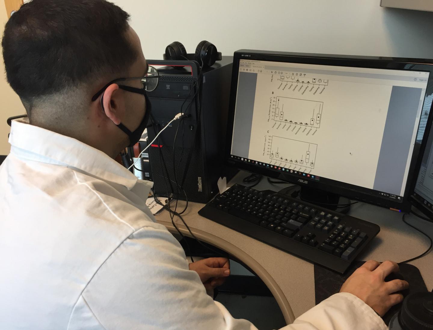 Analyzing indoor particle count data