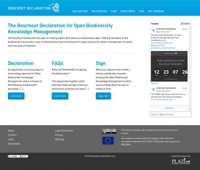 Preliminary Bouchout Declaration Website