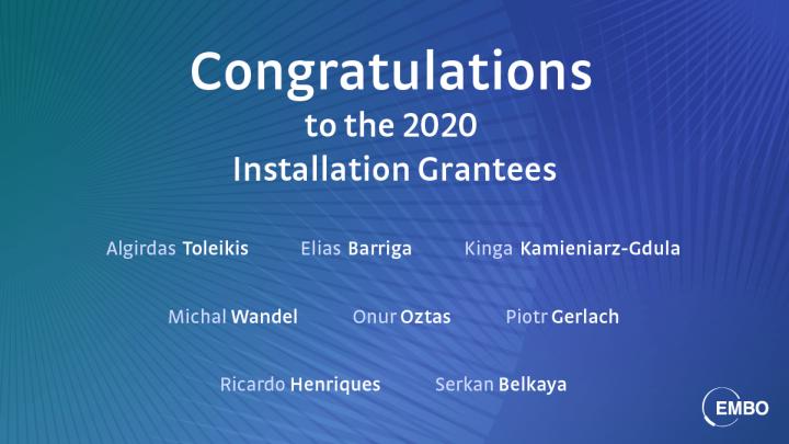 EMBO Installation Grantees 2020