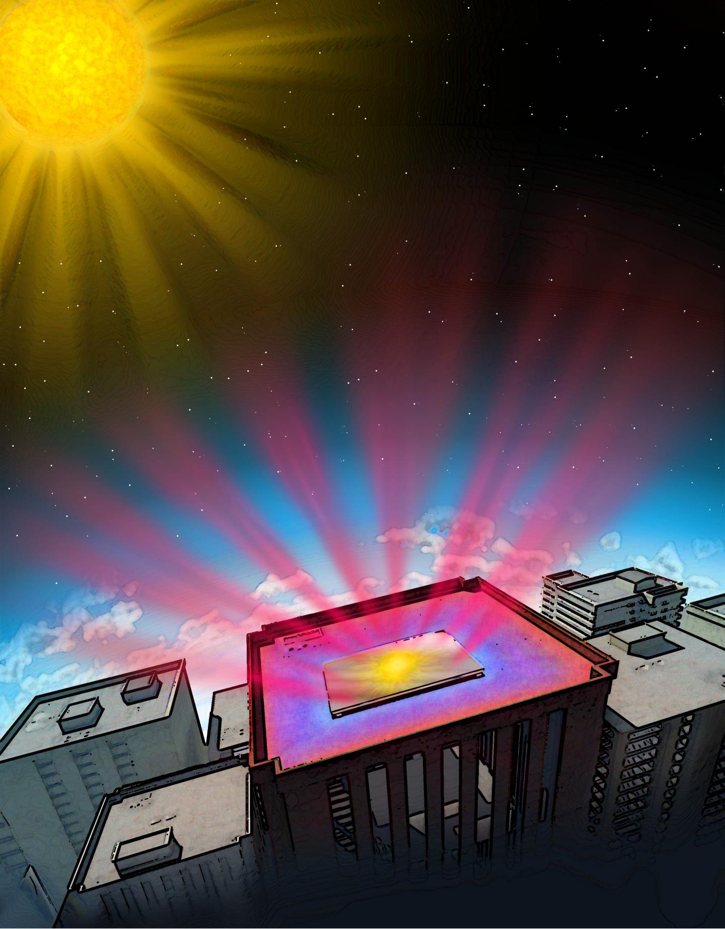 High Tech Mirror Beams Heat Into Space