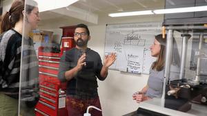 USU Geoscientists in Rock Deformation and Earthquake Mechanics Lab