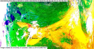 August 4 False Color Image