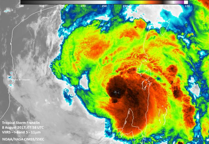 Suomi NPP Image of Franklin