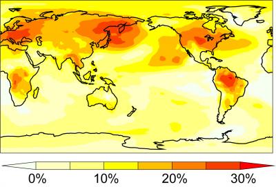 Predicted Warming from CO2 Effects on Plants