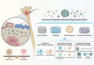 Fig. 1. Biomaterial-based bifunctional strategies for antitumor and bone regeneration.