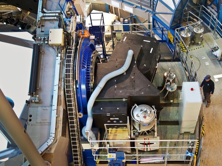 The SPHERE Instrument Attached to the VLT