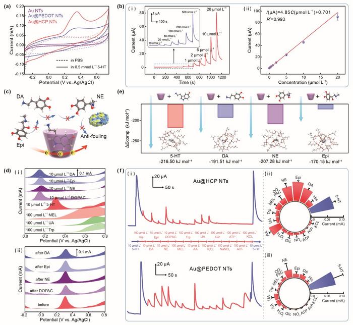Electrochemical performance evaluation of Au@HCP NTs.