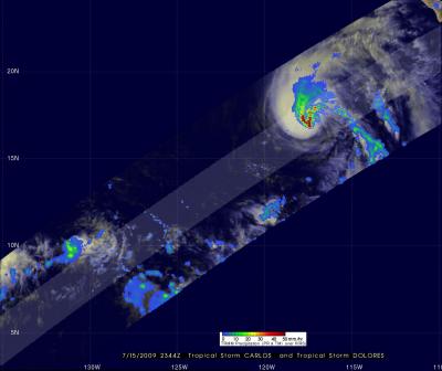 2 for 1: Carlos and Dolores in 1 Satellite Image