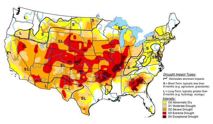 Drought map