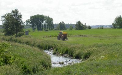 Spraying Herbicides