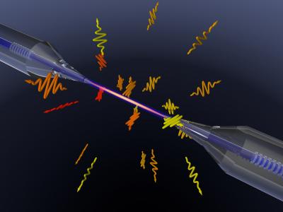 Radiating Glass Fiber