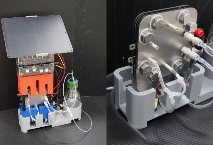 The artificial photosynthesis electrochemical fuel production system