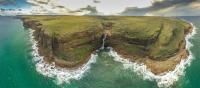Waterfall Bluff view from the ocean