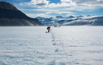 Field Glaciologist on the Taylor Glacier