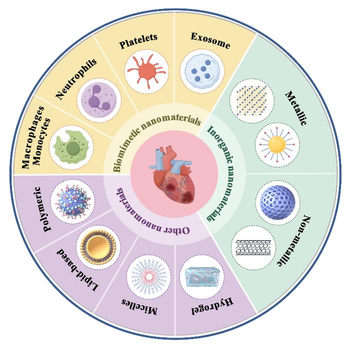 Fig. 1. Schematic of various nanomaterials for MIRI therapy.