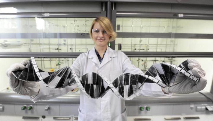 A Polymer Negative of a Sequence of the Genetic Code