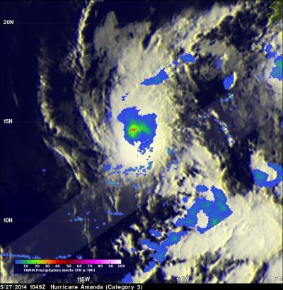 TRMM Image of Amanda