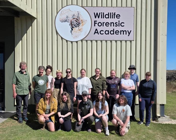 University of Staffordshire students at the Wildlife Forensic Academy in South Africa