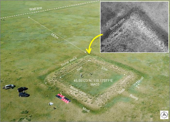 Structure before excavations