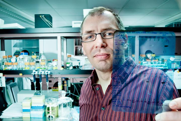 Le chercheur de l'INRS Patrick LabontÃ© qui se spÃ©cialise dans les virus hÃ©patiques. 