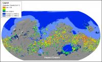 Mars' Valley Networks with Hypothesized Ocean