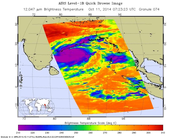 AIRS Image of Hudhud