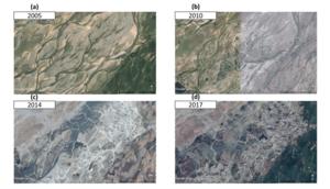Human activities have changed the Ravi floodplain over time.