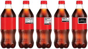 Soda bottle labels