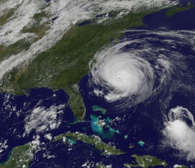 GOES-13 Sees Fiona Approaching Bermuda