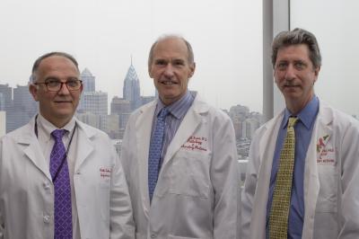 Pablo Tebas, Carl Juneand Bruce Levine, University of Pennsylvania Perelman School of Medicine