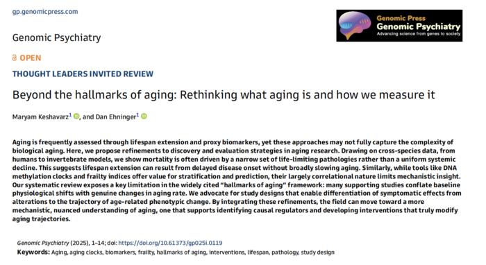 Beyond the hallmarks of aging: Rethinking what aging is and how we measure it