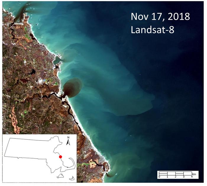 Seeing marine sediment from space with LANDSAT